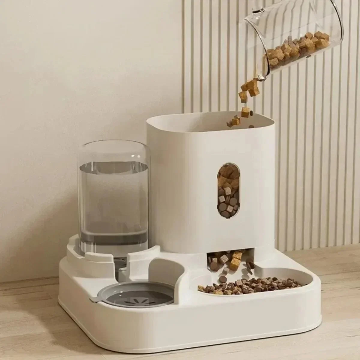 Automatic Pet Feeder & Water Fountain for Dogs and Cats