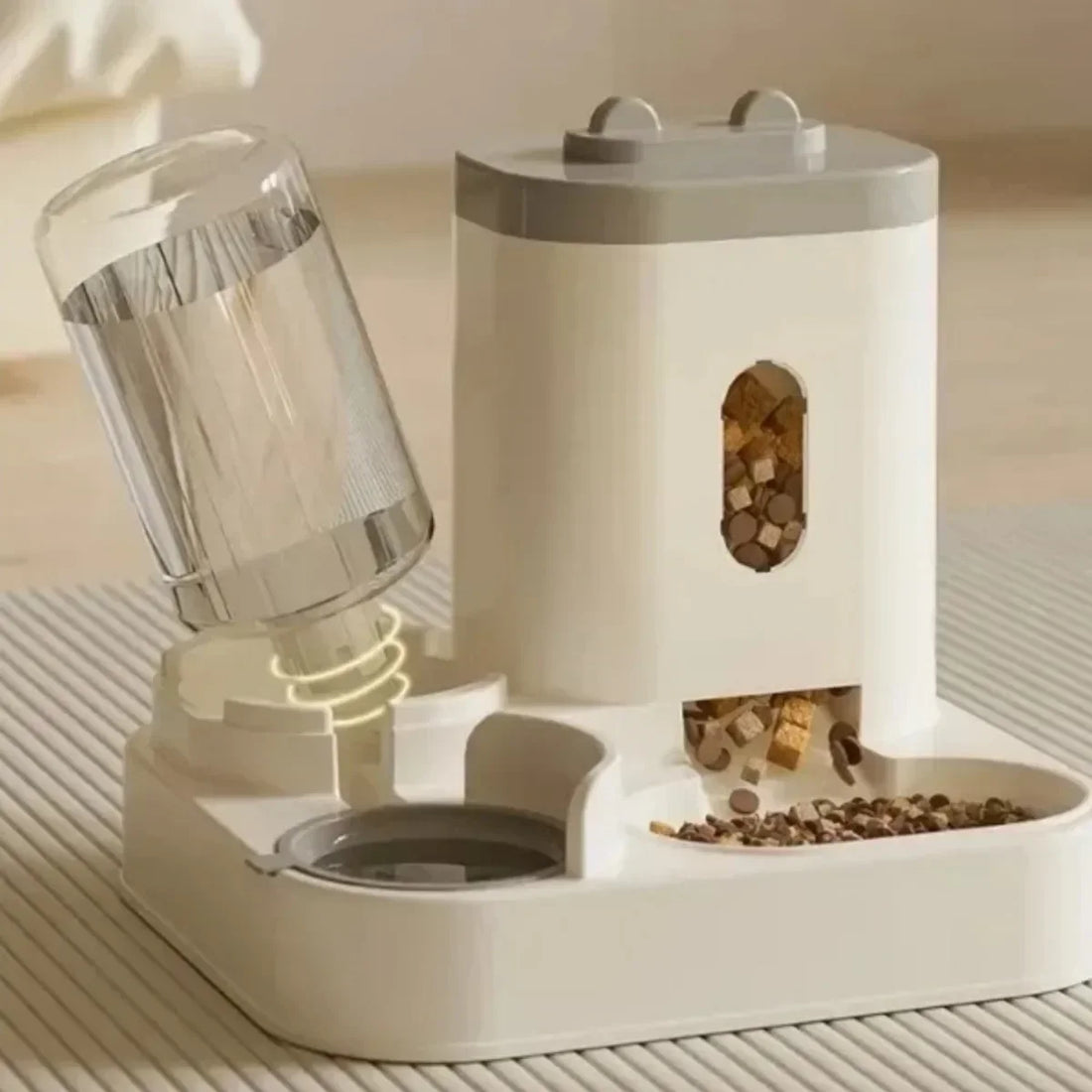 Automatic Pet Feeder & Water Fountain for Dogs and Cats