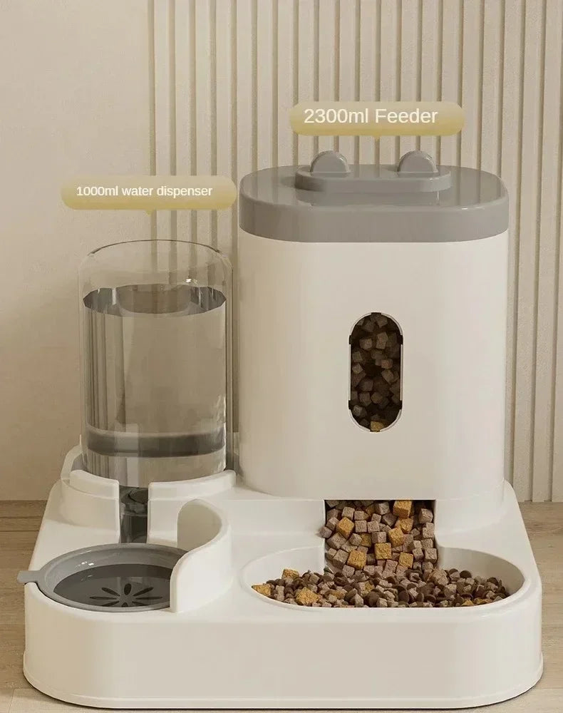 Automatic Pet Feeder & Water Fountain for Dogs and Cats