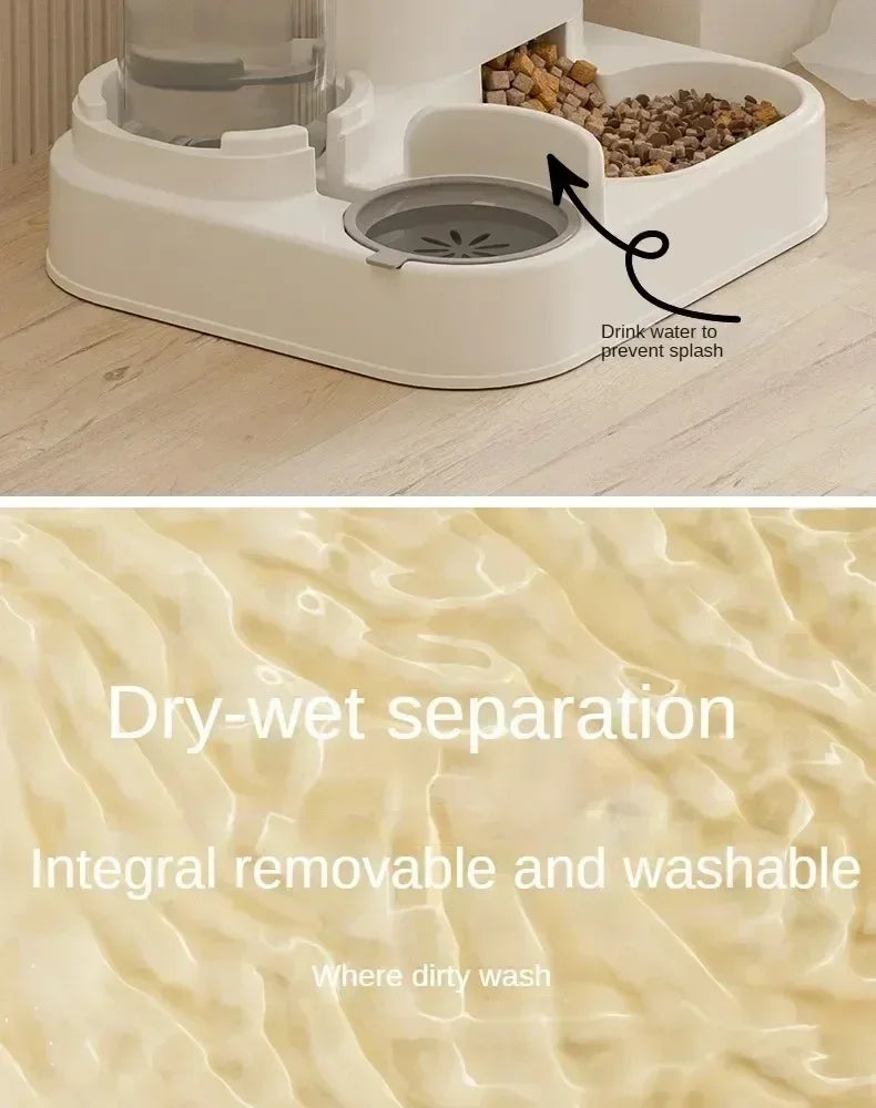 Automatic Pet Feeder & Water Fountain for Dogs and Cats