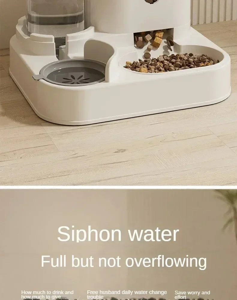 Automatic Pet Feeder & Water Fountain for Dogs and Cats