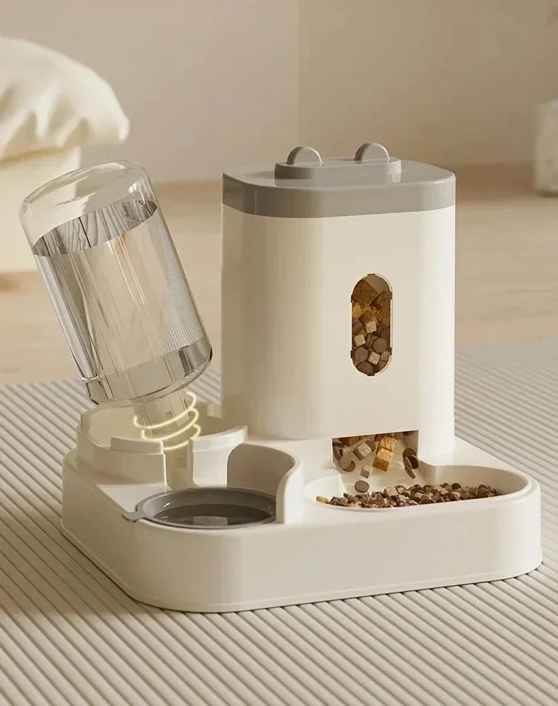 Automatic Pet Feeder & Water Fountain for Dogs and Cats