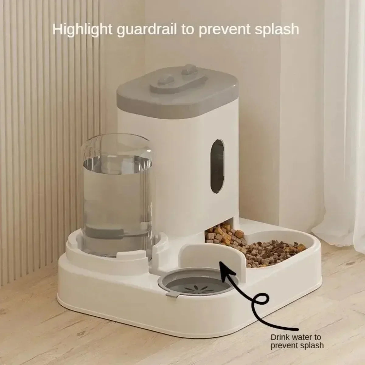 Automatic Pet Feeder & Water Fountain for Dogs and Cats